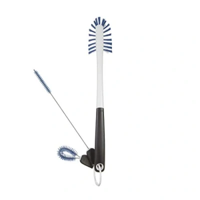 Imagen de OXO Good Grips Kit de limpieza para botellas, pajitas y recipientes estrechos