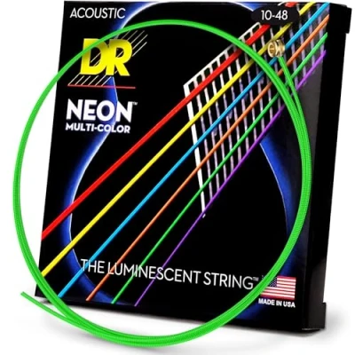 Imagen de DR Strings HI DEF NEON Acoustic Guitar (NMCA 10)