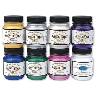 Imagen de Jacquard Products Lumiere metálico Pintura acrílica 2.25oz, acrílico, Multicolor