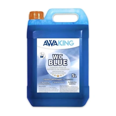 Imagen de Líquido WC Químico Blue 5 Litros Concentrado para Aguas Negras de Caravanas Descomposición Eficiente y Eliminación Olores Inodoros Portátiles o Potti