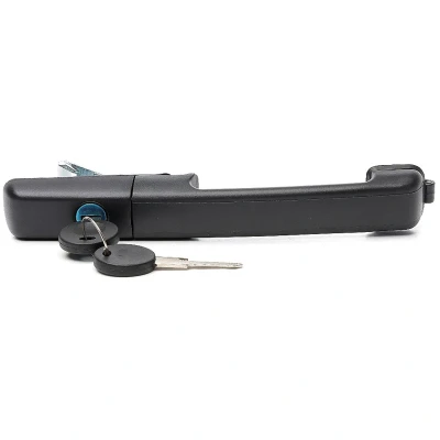 Imagen de METZGER 2310593 Manecilla de Puerta Delante, izquierda con cilindro cierre, llave negro VOLKSWAGEN: Passat B3/B4 Berlina, Variant