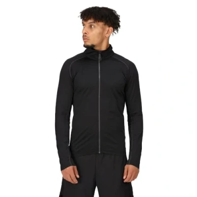 Imagen de Regatta Professional Men&#039;s Stretch Full Zip Midlayer Capa Intermedia elástica con Cremallera Completa, Negro, M para Hombre