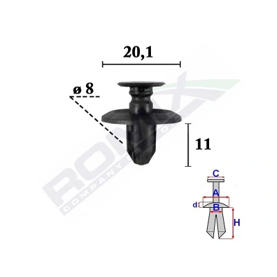 Imagen de ROMIX C70620 Clip, listón