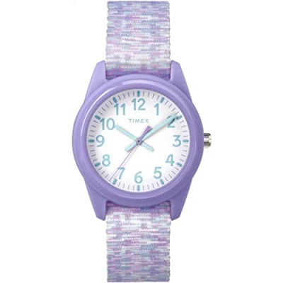 Imagen de Orologio Timex Girls Time Machines Viola/Bianco con cinturino in tessuto elastico TW7C12200