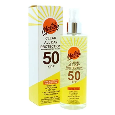 Imagen de Malibu Clear All Day Protection Spf50 250 ml