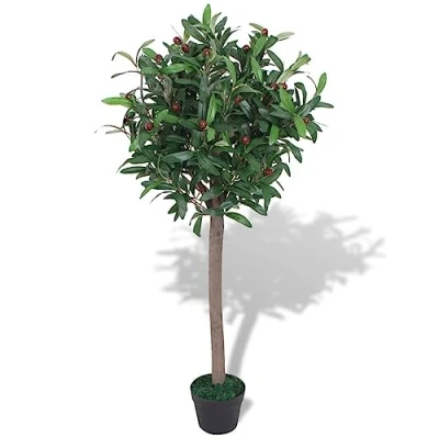 Imagen de vidaXL Árbol de Laurel Artificial con Macetero 120 cm Verde Maceta Plástico