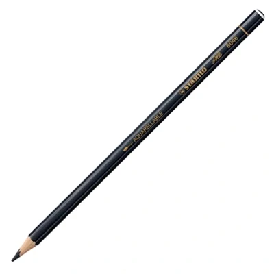 Imagen de Lápiz de color acuarelable STABILOaquacolor 1 unidad negro