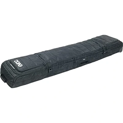Imagen de EVOC Snow Gear Roller Bolsa de esquí y Snowboard (Acolchada, Plegable, para 3 4 Pares esquís o 2 snowboards, Ruedas patín Intercambiables, con Compartimento avalanchas, tamaño: XL), Negro