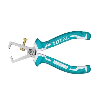 Imagen de TOTAL Alicate Pelacables 160 mm Ideal Para Electricistas Pela, Corta y Engarza Cables Alta Precisión Fabricado en Cromo Vanadio Mango Bimaterial