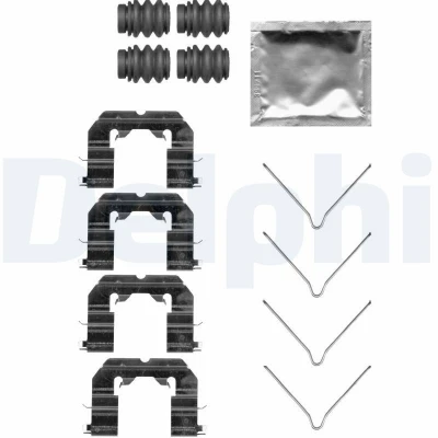 Imagen de DELPHI LX0738 Kit de accesorios, pastillas frenos