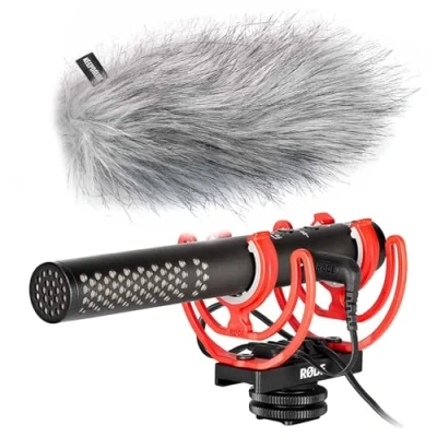 Imagen de Rode Videomic NTG Broadcast Micrófono para cámara + protector de pelo Keepdrum