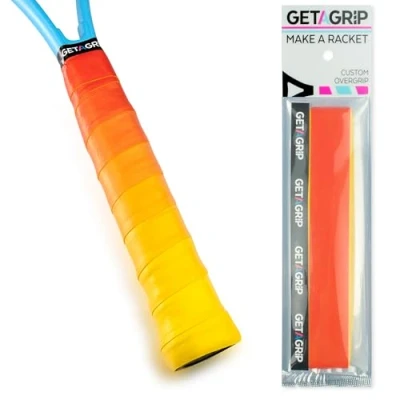 Imagen de Get A Grip Sobregrip Antideslizante para Raqueta de Tenis Personalizada Empuñadura Overgrip Secado Rápido, Ideal Tenis, Pádel y Bádminton (Game, Sunset, Match, 1 Grip)