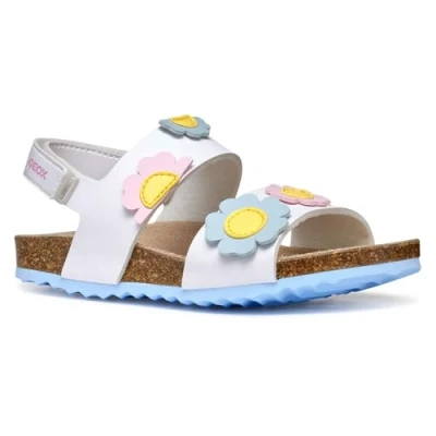 Imagen de Geox Adriel GIRL Sandalias para niños, Talla: 28, White Zapatos