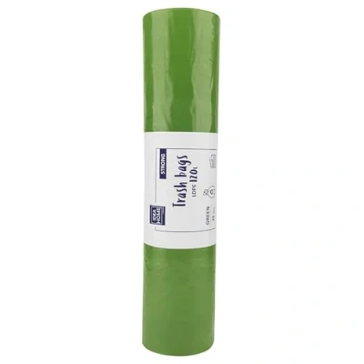 Imagen de IDEA HOME 25 Unidades Bolsas de Basura LDPE para Reciclar Extra Resistentes Separación Residuos, Fuerte, 120L, Verde