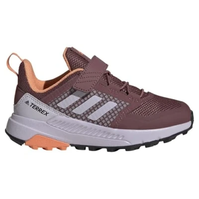 Imagen de adidas Terrex Trailmaker Velcro Hiking Shoes, Zapatos Bajos Que no Son de fútbol, Quiet Crimson/Silver Dawn/Amber Tint, 37 EU