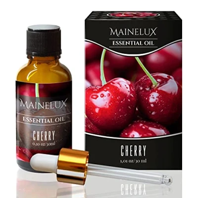 Imagen de MAINELUX Cereza Aceites Esenciales para Humidificador Difusor 1 x 30 ml,100% Puro Naturales Aceite Perfumado, Aromaterapia.