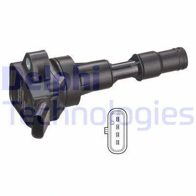 Imagen de DELPHI GN11002 12B1 Bobina de encendido 4 12 KIA: Stonic Furgón / Hatchback, cee‘d II HYUNDAI: i20 Active, Kona SUV