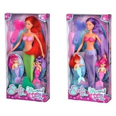 Imagen de Simba 105734162 Steffi Love Doll como una Sirena con Dos Sirenas bebé, 2 Tipo.