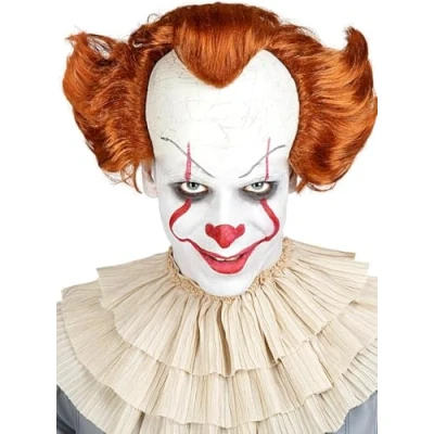 Imagen de Funidelia Peluca Pennywise IT: Capítulo Dos para hombre y mujer Pennywise, Películas de miedo, Payaso asesino, Terror Accesorios adultos, accesorio disfraz Rojo