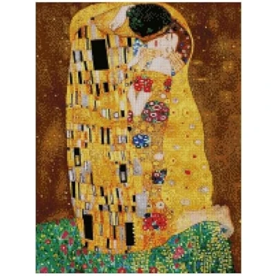Imagen de The Kiss Kit de punto cruz, 100 % algodón, 14 quilates, 150 x 200 puntos, 27 36 cm, algodón