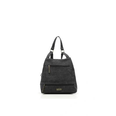 Imagen de MISAKO Mili mochila antirrobo de tela Mujer Negro 29 X 33 13 cm