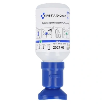 Imagen de First Aid Only P 44012 00 Botella de enjuague ocular neutralizador con pH neutro, 200 ml