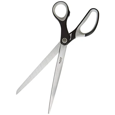 Imagen de Leitz 54186095 Tijeras de titanio, Para diestros y zurdos, Mango ergonómico, Largo 26 cm, Negro