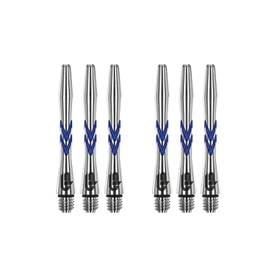 Imagen de RED DRAGON Gerwyn Price Iceman V Groove Tallos Cortos de Aluminio, Color Azul
