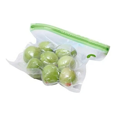 Imagen de TM Electron TMVAC273 Kit de 10 Bolsas Zip para Envasar Al Vacío Reutilizables Tamaño M