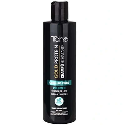 Imagen de Tahe Gold Protein Champú Hidratante Cabellos Finos que aporta volumen, hidratación y revitalización (300 ml)