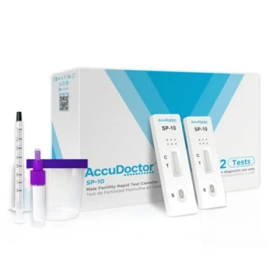 Imagen de 2 Accudoctor test de fertilidad masculina esperma prueba espermatozoides hombre fertil