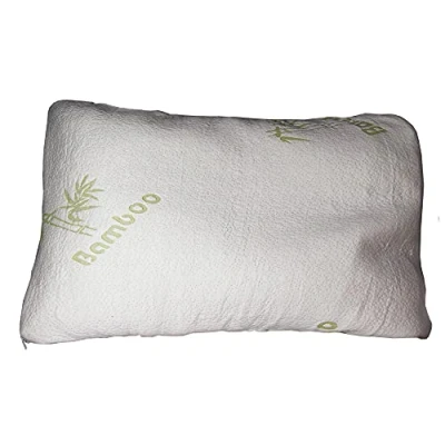 Imagen de EURO MARKETING MANUFACTURING Bamboo Pillow Almohada de Cama Espuma viscoelástica y Fibra bambú