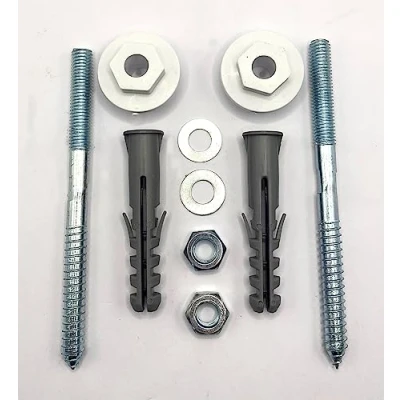 Imagen de Greened House Kit de fijación para lavabo baño montado en la pared 120 mm/140 mm, tornillos, tuercas, arandelas (120 mm)