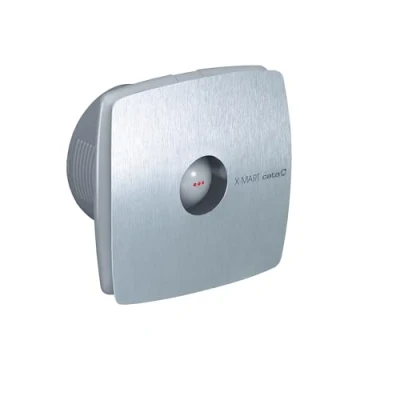 Imagen de Cata X Mart 12 Inox Ventilador con Sistema de Extracción Perimetral Luz Piloto Funcionamiento y Protector TérmicoAncho 17 cm Potencia 20W Color
