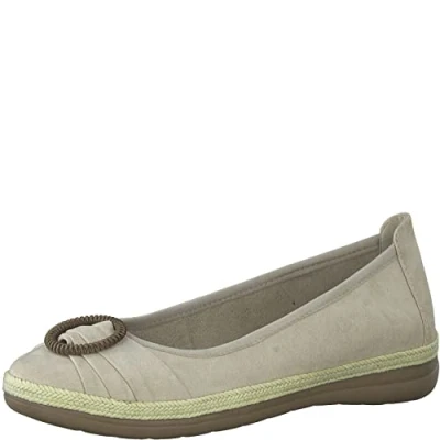 Imagen de Jana 8 22161 20, Zapatos Tipo Ballet Mujer, Beige, 37 EU Ancho