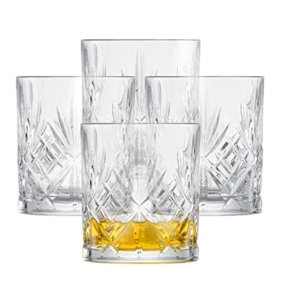 Imagen de Schott Zwiesel Juego de 4 vasos whisky para con relieve, aptos lavavajillas, 121877
