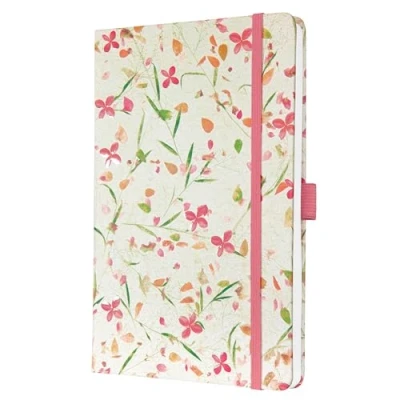 Imagen de SIGEL J5307 Jolie Agenda semanal 2025, diseño Bloom Pink, 13,5 x 20,3 cm, tapa dura, 174 páginas, beige, pink