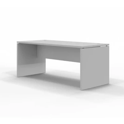 Imagen de Spacio Escritorio de Madera H20, Mesa Oficina para Ordenador con Pata Panel, Tablero 30mm (Gris, 180x80cm)