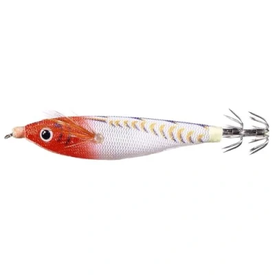 Imagen de AMZLORD anzuelo de púas para pez calamar, 10cm, ABS, señuelo fundición Artificial, cebo Artificial pulpo pesca nocturna en agua dulce
