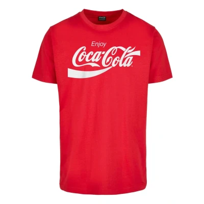 Imagen de Merchcode COCA COLA LOGO Camiseta estampada, Hombre, Talla: Small, Cityred