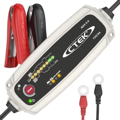 Imagen de CTEK MXS 5.0 56 305 cargador de batería portátil, mantenimiento 5 12 1.2 110