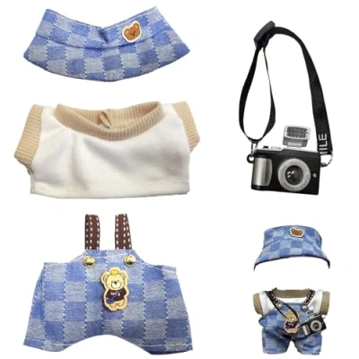 Imagen de Gxlaihly Ropa de muñeca 17 cm, para Labubu, Disfraces muñecas Labubu Outfit, Adecuada cm (B16 (No Incluye Peluches))