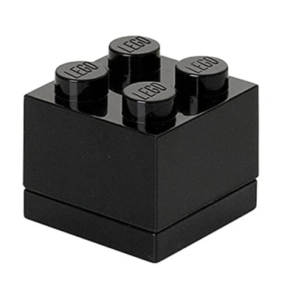 Imagen de Lego Mini Caja de Almuerzo 4, Color Negro (Room Copenhagen A/S 40111733)