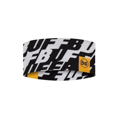 Imagen de Buff® Cinta CoolNet UV® Wide Hombre Mujer Adulto Comoda, Proteccion UPF50, Deporte, Elastica, Material Reciclado, Calidad, Talla Única, Negro Logo
