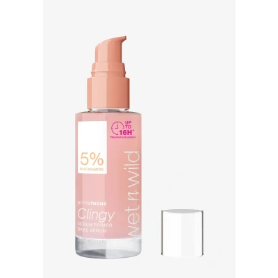 Imagen de Wet n Wild Prime Focus Clingy Serum Primer, Fija el Maquillaje hasta 16 Horas, Fórmula Hidratante y Nutritiva con Niacinamida Glicerina para Aportar un Toque de Luminosidad