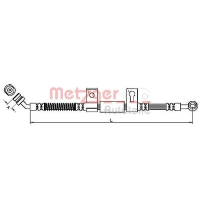 Imagen de METZGER 4110827 Latiguillos de Freno 665 KIA: SORENTO 1