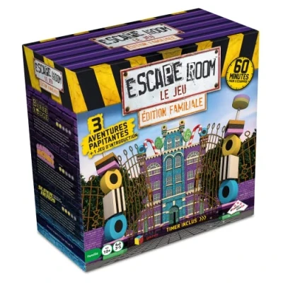 Imagen de RIVIERA GAMES Escape Room Le Juego Edición Familiar 3 Candy Factory, Barba Roja y Superhéroes