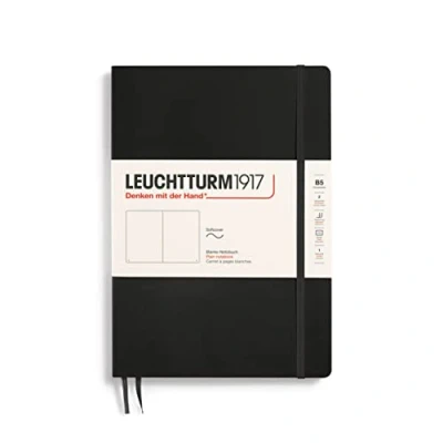 Imagen de LEUCHTTURM1917 349295 Libreta de notas Composition (B5) tapas blandas, 123 páginas numeradas, lisa, negro