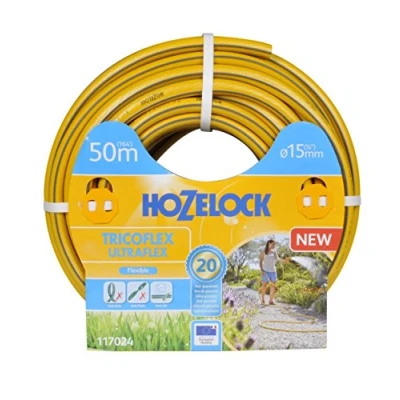 Imagen de Hozelock Tricoflex Ultraflex Manguera, Amarillo, 50 mx 15 mm