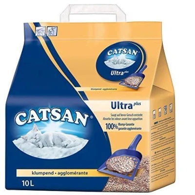 Imagen de catsan Ultra klump dispersa/muy absorbente gato dispersa arcilla fina granulaten, Pack of 2x 10l